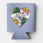 Blume Spitz Herzenslust Mama Tattoo Dosenkühler (Vorderseite)