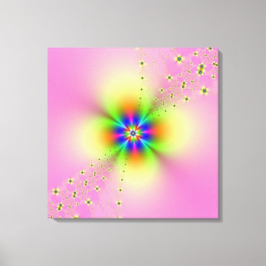 Blume Spray auf rosa Leinwand (Vorderseite)