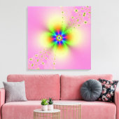 Blume Spray auf rosa Leinwand (Insitu (Wohnzimmer))
