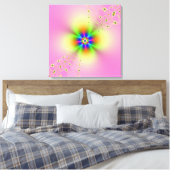 Blume Spray auf rosa Leinwand (Insitu (Schlafzimmer))