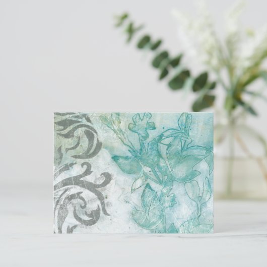 Blume Spray II Postkarte (Stehend Vorderseite)