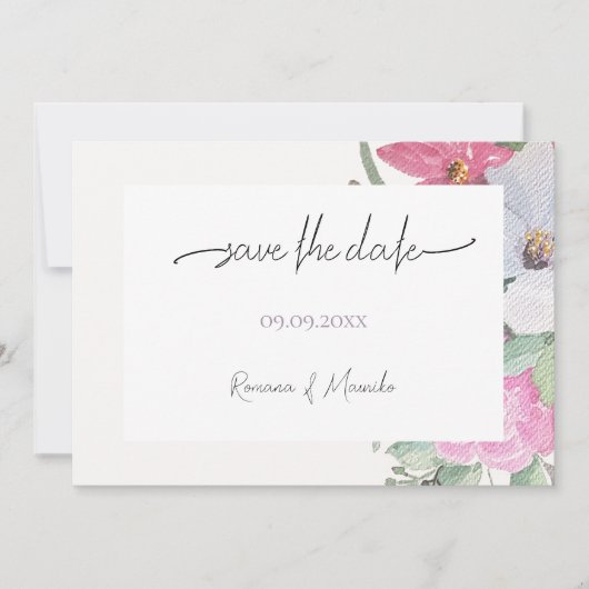Blume Spring Garden Save The Date (Vorderseite)