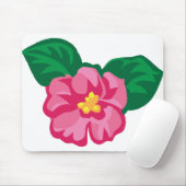 Blume Spring Pink Petals Pflanze Lila Blätter Mousepad (Mit Mouse)