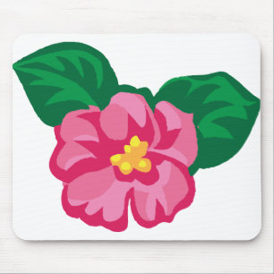 Blume Spring Pink Petals Pflanze Lila Blätter Mousepad