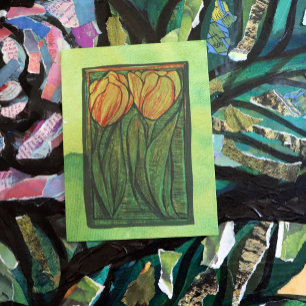Blume Spring Tulips Postkarte
