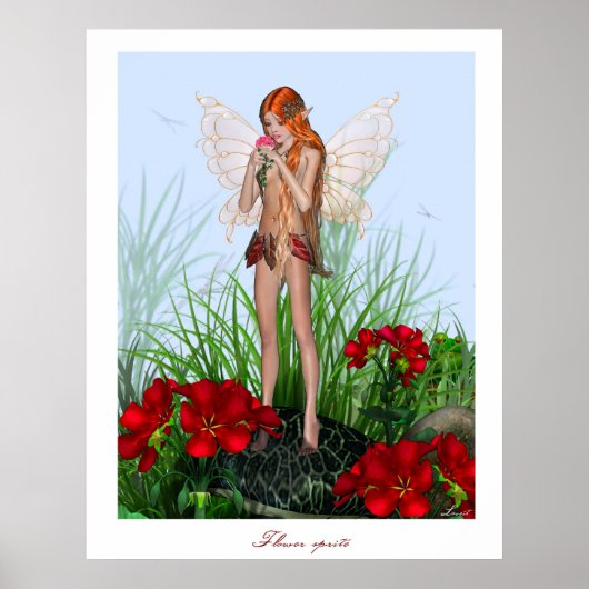 Blume-Sprite Poster (Vorne)