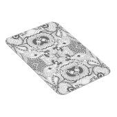 Blume Square Doodle Magnet (Rechte Seite)