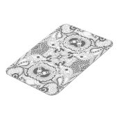 Blume Square Doodle Magnet (Linke Seite)