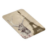 Blume Stag & Eiffel Tower Magnet (Rechte Seite)