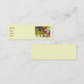 Blume Stand Mini Profil Mini Visitenkarte (Vorne/Hinten)