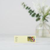 Blume Stand Mini Profil Visitenkarte (Stehend Vorderseite)