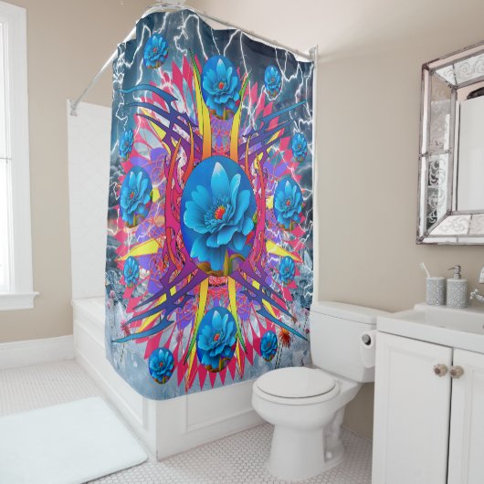 Blume Star Duschvorhang (Beispiel)