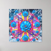 Blume Star Leinwanddruck (Vorderseite)