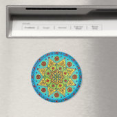 Blume Star Mandala Magnet (In Situ (Geschirrspüler))
