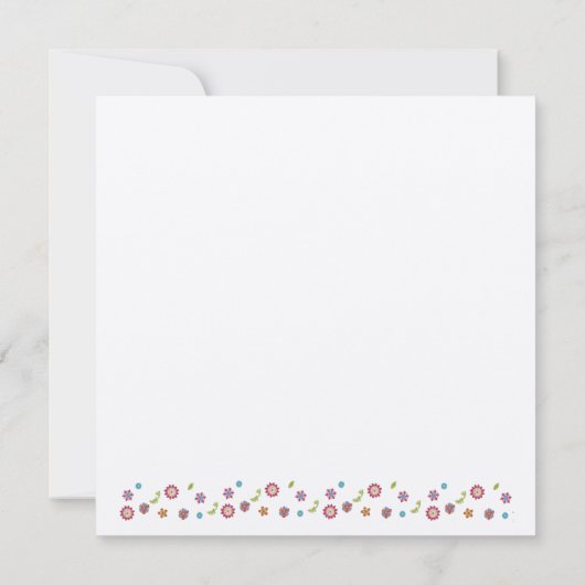 Blume Star von David Save the Date Bat Mitzvah (Rückseite)