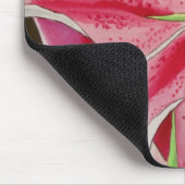 Blume Stargazer rosa Mousepad (Ecke)