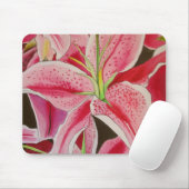 Blume Stargazer rosa Mousepad (Mit Mouse)