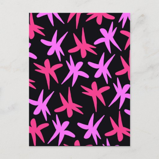 Blume Stars Postkarte (Vorderseite)