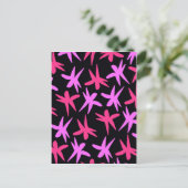 Blume Stars Postkarte (Stehend Vorderseite)