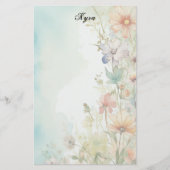 Blume-Stationery Briefpapier (Vorderseite)