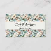 Blume staubiges Foto QR-Logo Visitenkarte (Vorderseite)