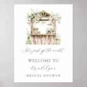 Blume steht vor der Tür - Willkommen Poster (Vorne)