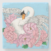 Blume Steinuntersetzer (Vorderseite)