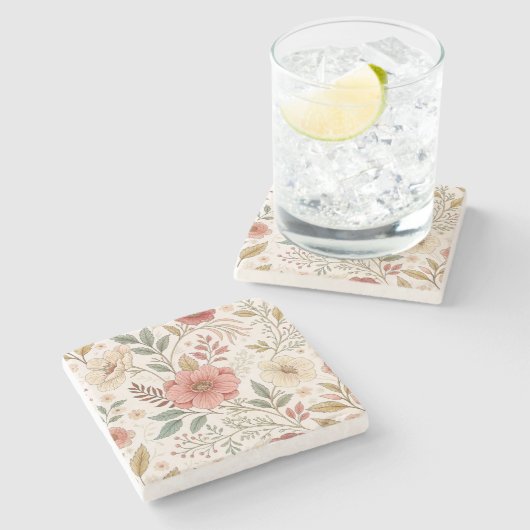 Blume Steinuntersetzer (Seitenansicht)