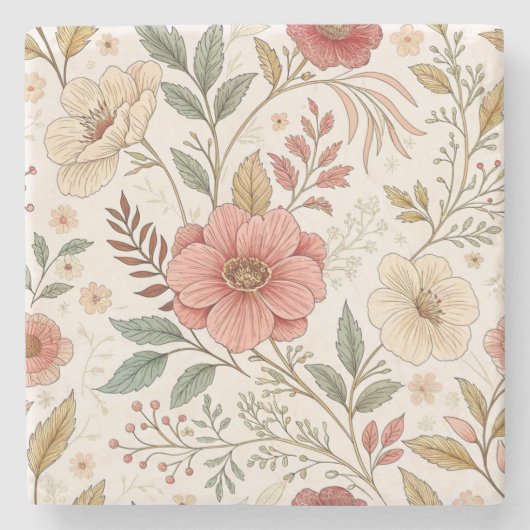 Blume Steinuntersetzer (Vorderseite)