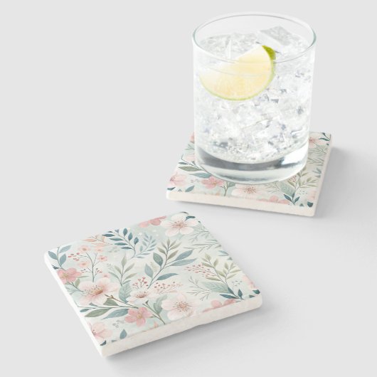 Blume Steinuntersetzer (Seitenansicht)