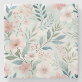 Blume Steinuntersetzer (Vorderseite)