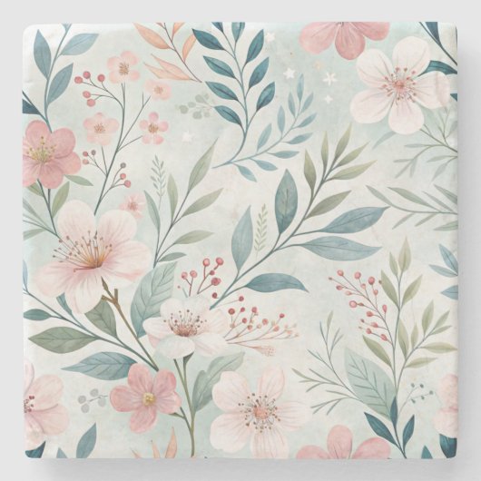 Blume Steinuntersetzer (Vorderseite)