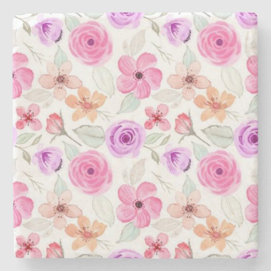 Blume Steinuntersetzer (Vorderseite)