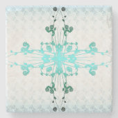 Blume Steinuntersetzer (Vorderseite)