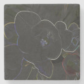 Blume Steinuntersetzer (Vorderseite)