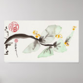 Blume-Stem-Kurven Poster (Vorne)