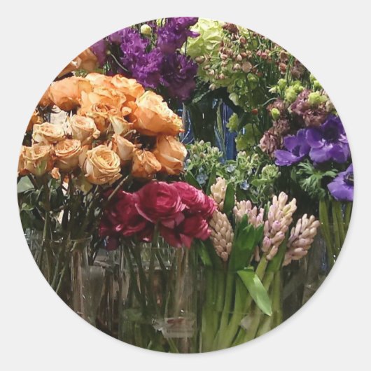 Blume Stickers - raffiniertes Design (Vorderseite)