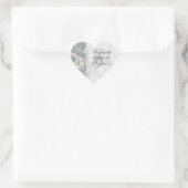 Blume Stift Herz-Aufkleber (Tasche)