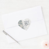 Blume Stift Herz-Aufkleber (Umschlag)