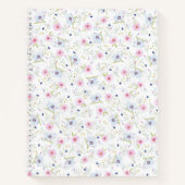 Blume-Stil SpiralNotebook Notizblock (Vorderseite)