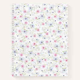 Blume-Stil SpiralNotebook Notizblock