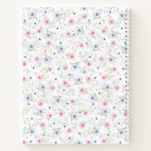 Blume-Stil SpiralNotebook Notizblock (Rückseite)