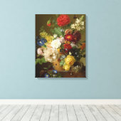 Blume Still Life auf einem Marmorgraben, 1800-01 Leinwanddruck (Insitu (Holzboden))