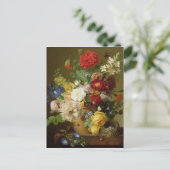 Blume Still Life auf einem Marmorgraben, 1800-01 Postkarte (Stehend Vorderseite)