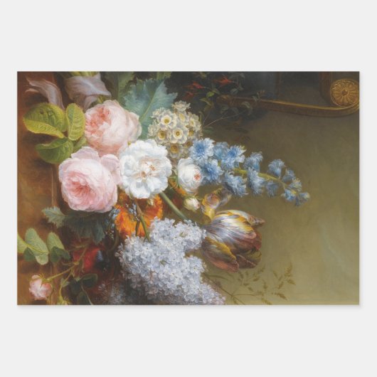 Blume Still Life Niederländisch Decoupage Heavy mi Geschenkpapier Set (Vorderseite 2)