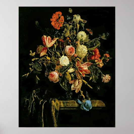 Blume Stillleben, 1706 Poster (Vorne)