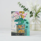 Blume Stillleben | Koloman Moser Postkarte (Stehend Vorderseite)