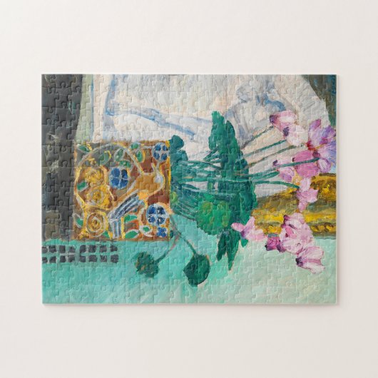 Blume Stillleben | Koloman Moser Puzzle (Horizontal)