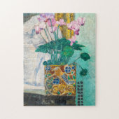 Blume Stillleben | Koloman Moser Puzzle (Vertikal)