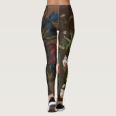 Blume Stillleben mit dem Vogelnest Severin Roesen Leggings (Rückseite)